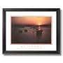 Attitude Motivational Boat Picture Black Framed Art Print
