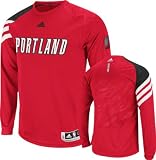Adidas Portland Trail Blazers On-Court Long Sleeve Shooting Shirt Medium