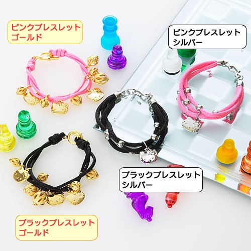 ハローキティ×Funky Divas ピンクブレスレット ゴールド
