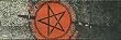 Planet Waves Stoned Leather Guitar Strap - Pentagram