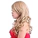 HDE Womens Long Wavy Wig Curly Glamour Hair Style for Halloween Cosplay Costumes (Dirty Blonde)