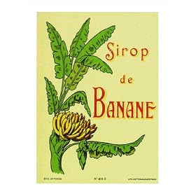 Sirop de Banane poster print,6 in. x 8 in.