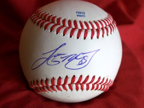 Lastings Milledge Autographed ROLB Baseball, Chicago White Sox, Washington Nationals, Proof Photo of Lastings Signing for Us.