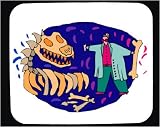 Mouse Pad with dinosaur, fossil, scientist, museum, skeleton