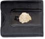 Chicago Blackhawks Gold Plated Leather Money Clip & C/C Holder