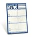 Knock Knock Classic Note Pad: Planning The Menu (with Magnet) (Pack of 3)