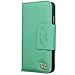 iPhone 6 Case,iPhone 6s Case,[Upgraded-Opened Volume and Power Button Ports,no Break Issues] by HiLDA,Wallet Case,PU Leather Case,Credit Card Holder,Flip Cover Skin[Mint Green]