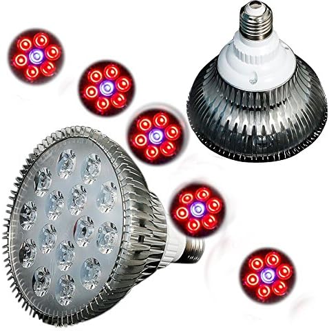 [Upgraded Version] Gled® Red+blue E27 LED Hydroponic Plant Flowers Vegatables Greens LED Grow Bulbs Lights Lamps (15W)