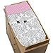 Sweet Jojo Designs Pink, Gray and Turquoise Skylar Baby Changing Pad Cover