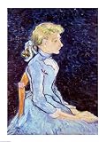 IMAGE OF Adeline Ravoux, 1890 Finest LAMINATED Print Vincent Van Gogh 18x24