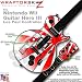 Rising Sun Red Skin by WraptorSkinz TM fits Nintendo Wii Guitar Hero III (3) Les Paul Controller (GUITAR NOT INCLUDED)