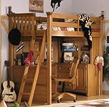 Twin Loft Bed by Lea - Maple Color (342-964NR)