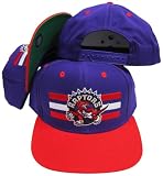 Toronoto Raptors Purple/Red Two Tone Snapback Adjustable Plastic Snap Back Hat / Cap