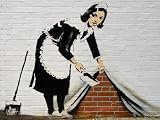 BANKSY ART Poster PRINT (maid in london) Poster 11.7 x 16.5- 297mm x 420mm