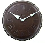 Coga (�R�K) �|�����v Leather Wall Clock Chocolate �`���R���[�g ���v��:230mm ���h�� JSW08091006-CHO