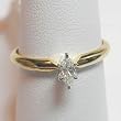 14K Yellow Gold Diamond Engagement/Promise Ring