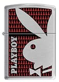 Zippo Custom Ligher - Playboy Black Red Engravable New for 2011 Engraved Logo