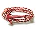 VIRGINSTONE Red Anchor Bracelets on Colorful Nylon Ropes Fengshui