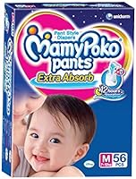 Mamy Poko Medium Size Baby Diapers (56 count)