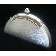 New Silver Sparkly Diamante Evening bag Clutch Purse Wedding'