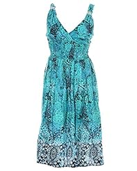 V-neck Fall Beaded Elasticized   Waistline  Dress