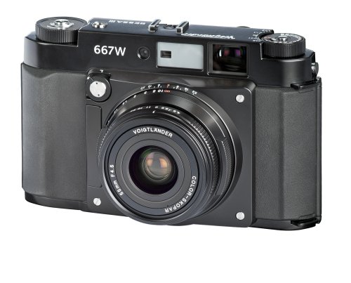Voigtlander Bessa III 667W Medium Format Rangefinder Folding Camera, Black