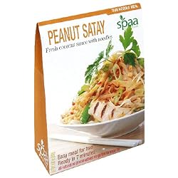 Spaa Natural Foods Peanut Satay Stir-Fry Noodle Kit, 9.9-Ounce (Pack of 12)