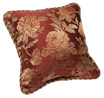 Croscill Harvest Manor Square Pillow Red