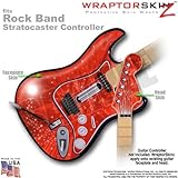 Stardust Red WraptorSkinz Skin fits Rock Band Stratocaster Guitar for Nintendo Wii, XBOX 360, PS2 &
