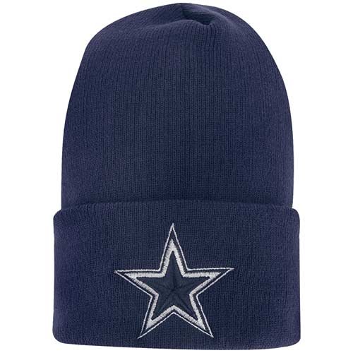 Dallas Cowboys Basic Knit Navy Hat