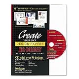 Create Your Own Holiday Paper Kit with CD, 50 Sheets White Weave Paper SOUDS7