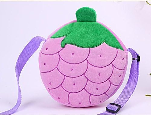 Super Meng Cute Cartoon Shape Grape Fruit Shape Increase Lady Hand Bag Purse Wallets