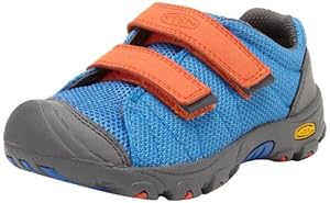 KEEN Riggins Hiking Boot (Toddler/Litte Kid/Big Kid),Strong Blue/Spicy Orange,10 M US Toddler