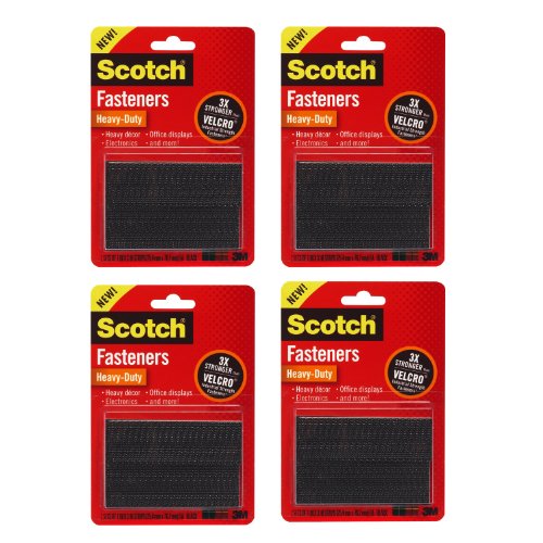 3m scotch heavy-duty fasteners, 8 sets of 1 inch x 3 in…
