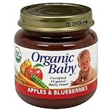 Organic Baby Organic Baby Food, Apples & Blueberries, 4-Ounce Jars (Pack of 24)