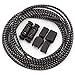 Racing Laces Premium Reflective Elastic No-Tie Shoe Laces. Ridiculously Comfortable, Good for Your feet. (Black)