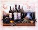 Wine Bottle Bread Grape Tuscan Contemporary Picture Art Print