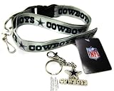 Gray Dallas Cowboys Keychain Lanyard Pack