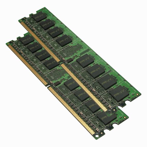PNY OPTIMA 2GB (2x1GB) Dual Channel Kit DDR2 667 MHz PC2-5300 Desktop DIMM Memory Modules MD2048KD2-667