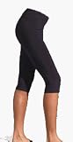 Plus Womens Spandex Exercise Capri - Black