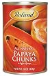 Roland Papaya Chunks in Light Syrup, 15-Ounce Can (Pack of 12)