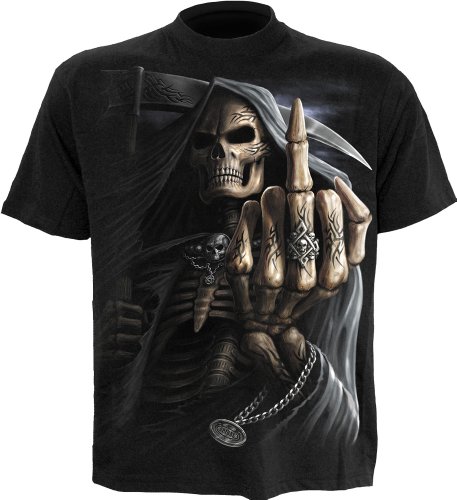 Spiral - Mens - BONE FINGER - T-Shirt Black
