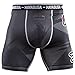 Hayabusa Men's Metaru 47 Silver Compression Shorts