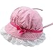 FUNOC® Adjustabe Toddlers Baby Girls Flower Stripe Sun Hat Cap Summer Cotton Bonnet