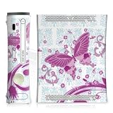 Design Skins for Microsoft Xbox 360 - Pink Butterfly Design Folie