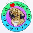 Pug Suncatcher