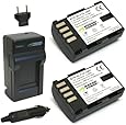 Wasabi Power Battery (2-Pack) and Charger for Panasonic DMW-BLF19 and Panasonic Lumix DMC-GH3, DMC-GH4