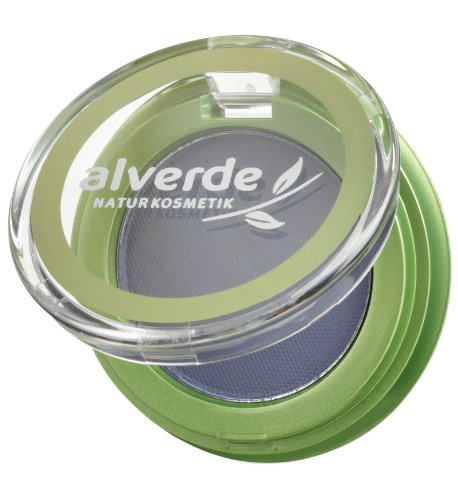 Alverde Lidschatten Mono Matt 30 Midnight Blue , 2er Pack (2 x 12 g)