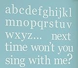 Brewster WPA98844 Wall Pops for Baby Peel and Stick Alphabets, Baby Blue, 4-Sheets