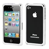Chrome Coating Metal Bumper With Silver Diamond for Apple iPhone 4 (AT&T/Verizon)